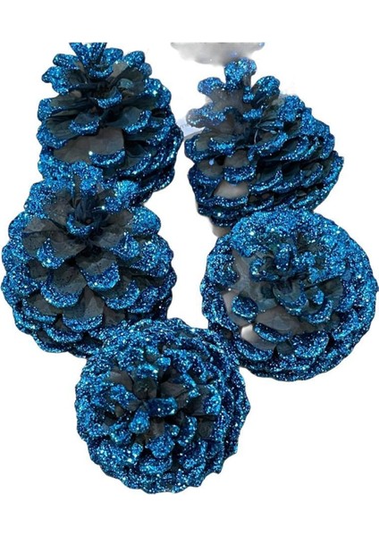 Her Renkte Kaliteli Simli Kozalak5 Adet Yılbaşı Süsü Çam Kozalağı yeni Yıl Eğlence Süsleri fiyatları