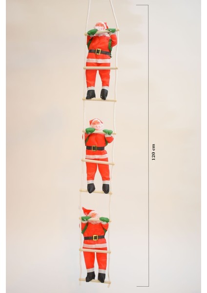 Yılbaşı Merdivenli 3lü Noel Baba