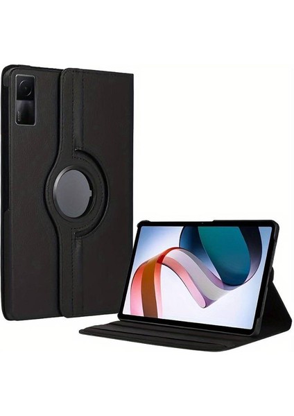 Xiaomi Redmi Pad Se 11 '' 2023 Uyumlu 360° Dönebilen Standlı Pu Deri Kılıf