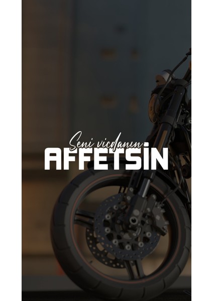 Sticker Master Seni Vicdanın Affetsin Motorsiklet,kask,laptop,motor ve Oto Araç Sticker 20 x 6 cm Beyaz fiyatları
