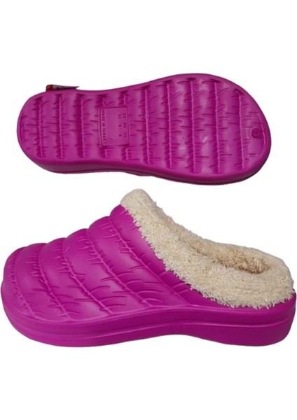 Içi Kürklü Pembe Ortopedik Şık Ev Terliği modelleri