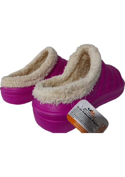 Içi Kürklü Pembe Ortopedik Şık Ev Terliği fırsatları