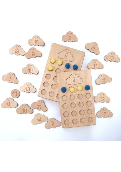 Montessori Ahşap Eğitici Sayı Tahtası, Öğrenme, Sayma, Matematik fiyatları