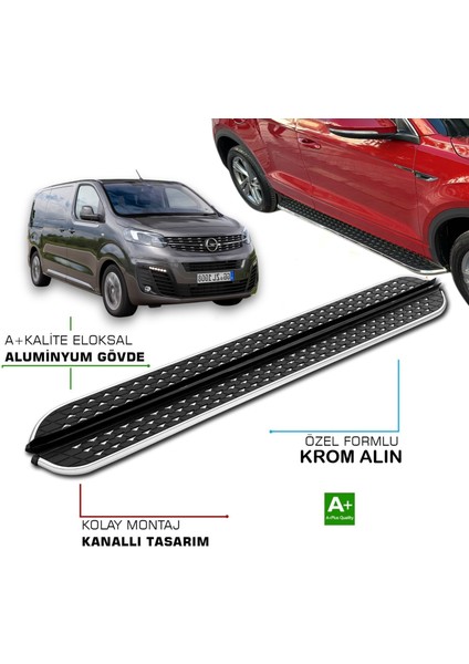 Opel Zafira Life * KISA ŞASE * 2019 2020 2021 2022 2023 2024 2025 Yan Basamak