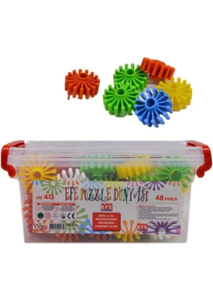 Efe Kutulu 48 Parça Çarklı Puzzle