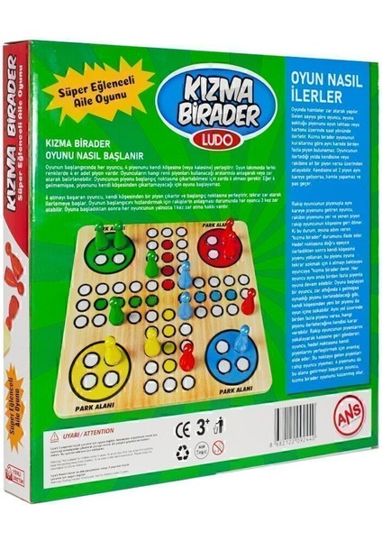 Ahşap Kızma Birader Ludo