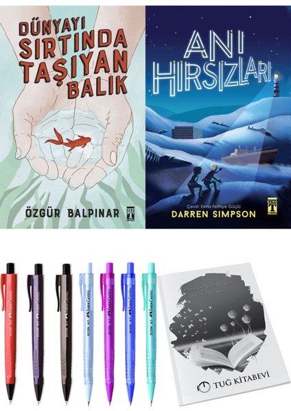 Anı Hırsızları ve Dünyayı Sırtında Taşıyan Balık 2'li Set - Kalem
