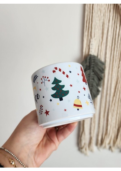 Kişiye Özel Isme Özel Yılbaşı Temalı Happy New Year Design T Kupa Bardak Latte Fincanı