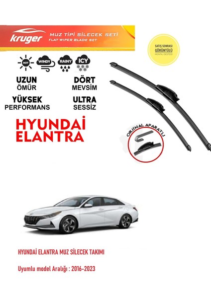 Hyundai Elantra Muz Silecek Takımı 2020 Öodel Araca Özel Aparat