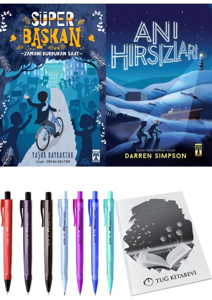 Anı Hırsızları ve Süper Başkan Zamanı Durduran Saat 2'li Set - Kalem