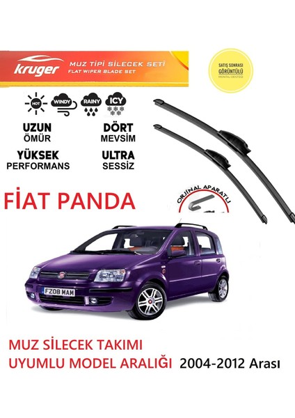 Fiat Panda 2011 Model Muz Silecek Takımı Araca Özel Aparat