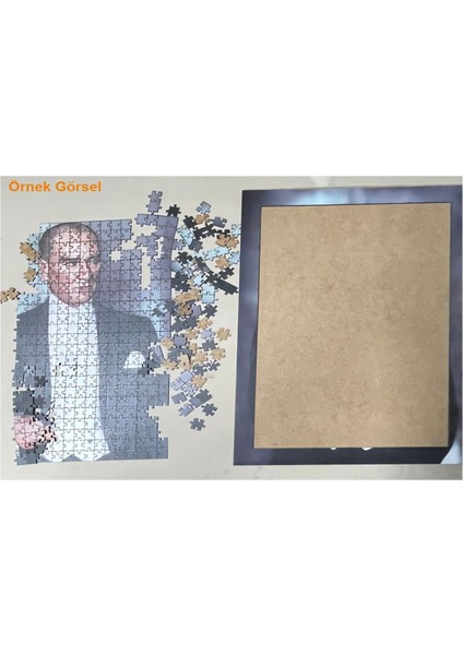 Sihirli Ormanın Gizemi Dekoratif Çift Katlı Çerçeveli Asılabilir Ahşap Puzzle 1000 Parça 70X50