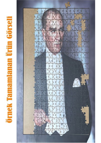 Sihirli Ormanın Gizemi Dekoratif Çift Katlı Çerçeveli Asılabilir Ahşap Puzzle 1000 Parça 70X50