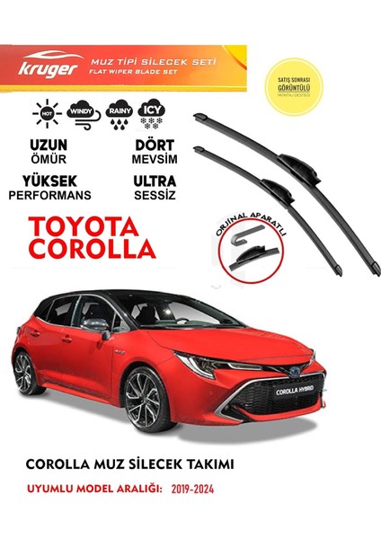 Toyota Corolla Muz Silecek 2020 Model Araca Özel Aparat