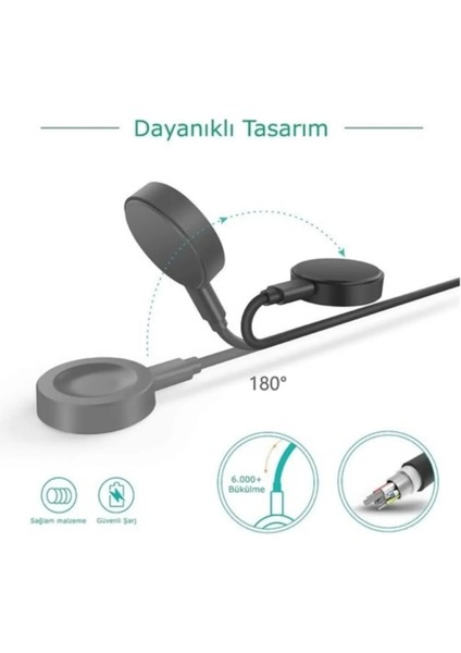Huawei Gt5 / Gt4 / Gt3 / Gt2 Pro Uyumlu Manyetik Şarj Cihazı