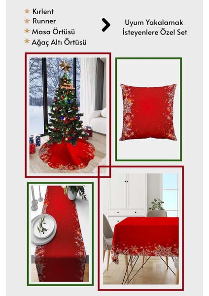 Kırmızı Yılbaşı Çam Ağacı Altı Örtüsü 68X68CM AO02 fiyatları