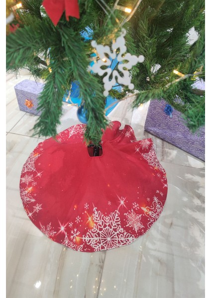 Kırmızı Yılbaşı Çam Ağacı Altı Örtüsü 68X68CM AO02 modelleri