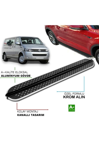 Volkswagen Caravelle Kısa Şase 2003 2023 Yılları Arası Yan Basamak