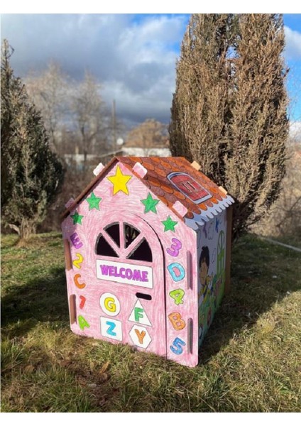 Boyama Evi Büyük Boy Oyun Çadırı-Oyun Evi Pastel Boya Hediyeli fiyatları