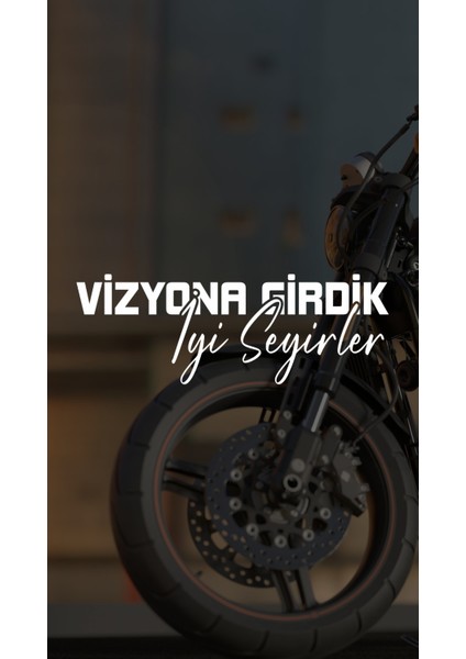 Sticker Master Vizyona Girdik Iyi Seyirler Motorsiklet,kask,laptop,motor ve Oto Araç Sticker 20 x 7 cm Beyaz fiyatları