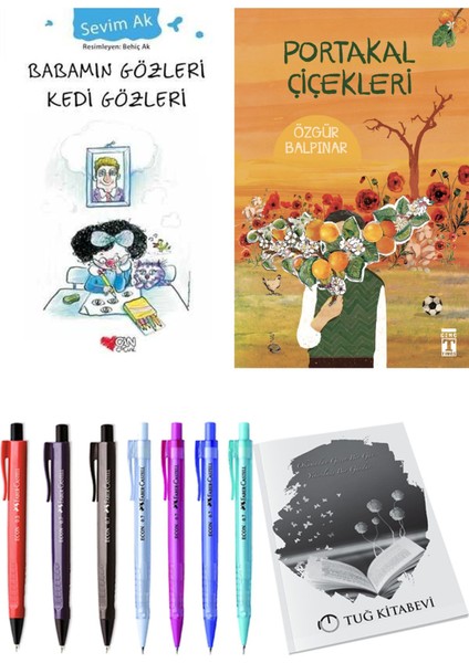 Portakal Çiçekleri ve Babamın Gözleri Kedi Gözleri 2'li Set - Kalem