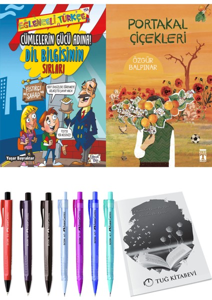 Portakal Çiçekleri ve Cümlelerin Gücü Adına! Dil Bilgisinin Sırları 2'li Set - Kalem