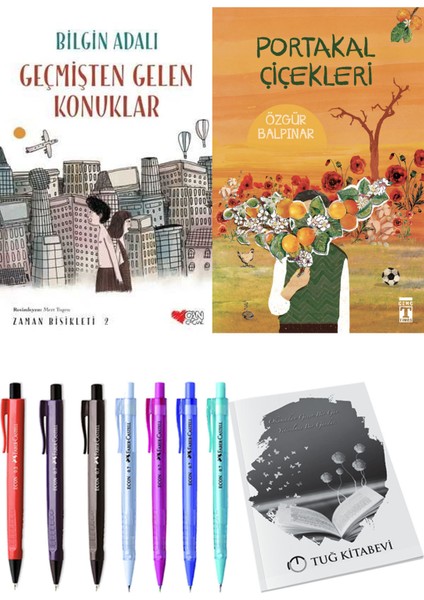 Portakal Çiçekleri ve Zaman Bisikleti 2 Geçmişten Gelen Konuklar 2'li Set - Kalem