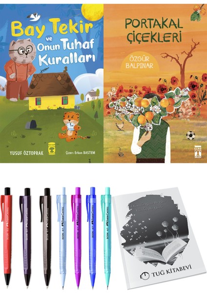 Portakal Çiçekleri ve Bay Tekir ve Onun Tuhaf Kuralları 2'li Set - Kalem