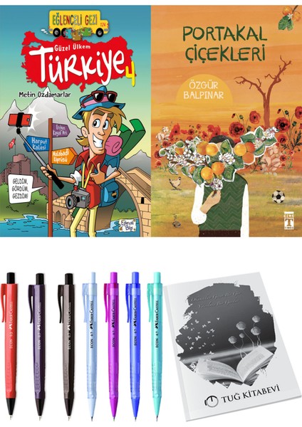 Portakal Çiçekleri ve Güzel Ülkem Türkiye 4 2'li Set - Kalem
