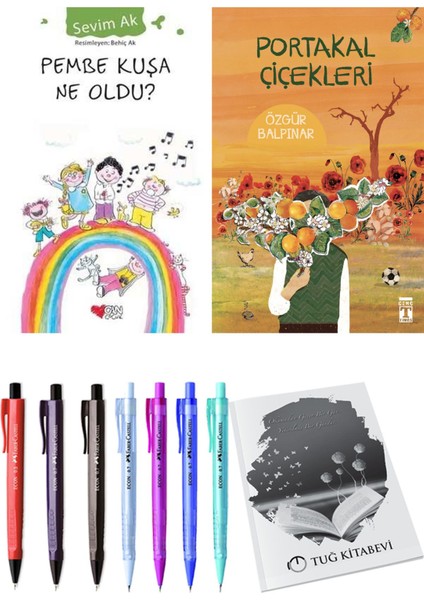 Portakal Çiçekleri ve Pembe Kuşa Ne Oldu? 2'li Set - Kalem