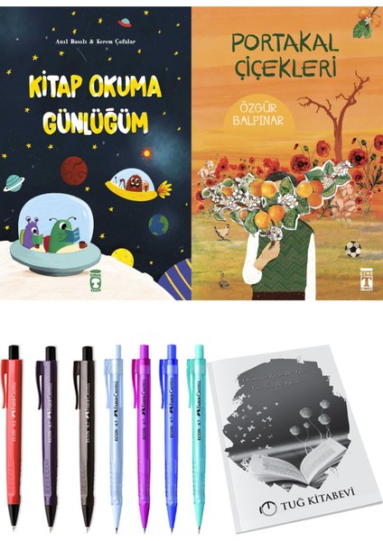 Portakal Çiçekleri ve Kitap Okuma Günlüğüm 2'li Set - Kalem