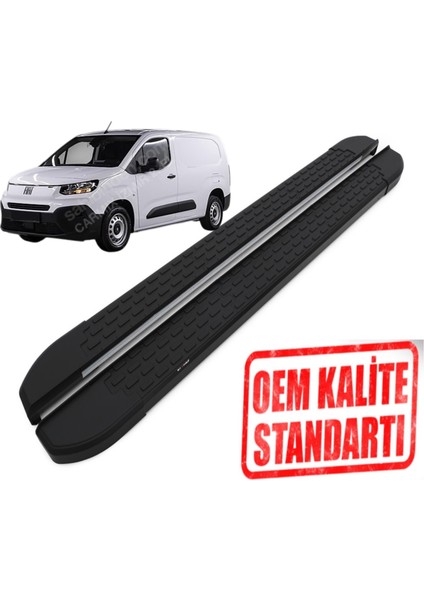 Doblo ''uzun Şase'' 2024 2025 2026 Araca Özel Nevada Siyah Yan Basamak