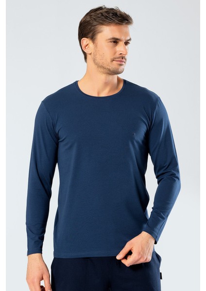 Cacharel Erkek Uzun Kollu T-Shirt 1333/İNDIGO fiyatları