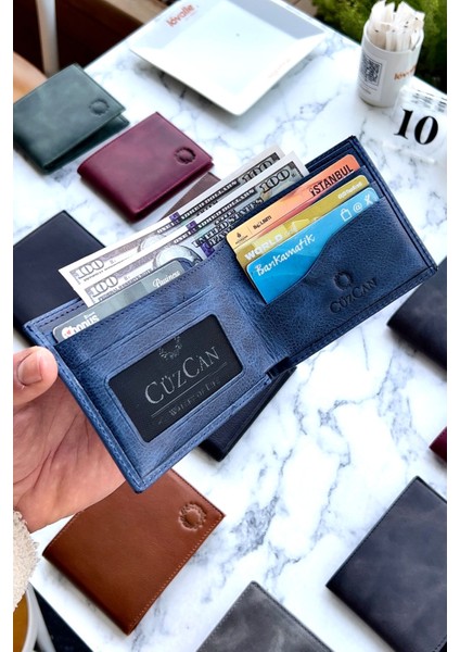 Nirvana Vintage Lacivert Hakiki Deri Erkek Cüzdan Kişiye Özel Isim Baskılı fiyatları