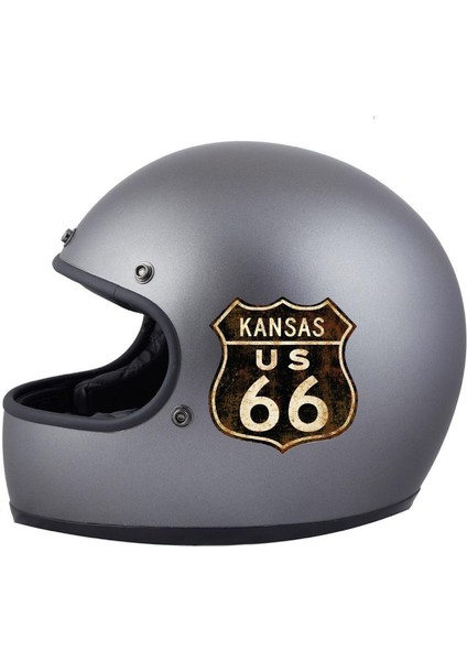Kansas Route 66 Sticker Araba Oto Motosiklet Sticker 00386