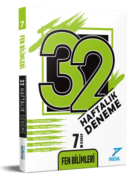 7. Sınıf 32 Haftalık Deneme Seti Matematik - Fen Bilimleri