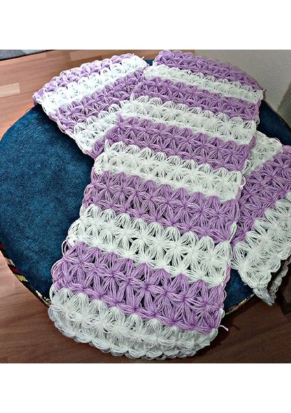 El Yapımı Örgü Doğal Lif Mor fiyatları