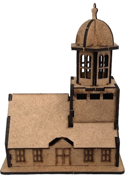 Galata Kulesi ve Kız Kulesi 2 'li Set 3D Ahşap Maket (Hobi , Eğlence )