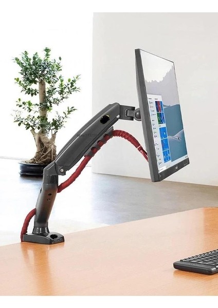 23.6''inç LCD LED Monitör Masa Üstü Full Hareketli Askı Aparatı