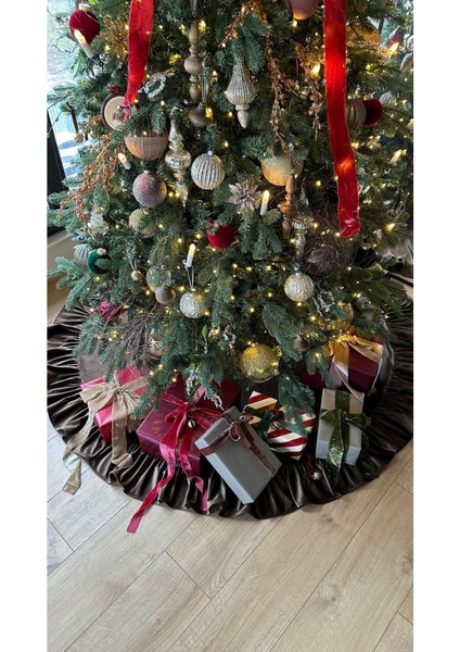 Kadife Yılbaşı Ağacı Örtüsü Pileli Yılbaşı Çam Ağacı Örtüsü 150 cm Çaplı fiyatları