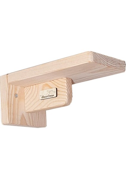 Doğal Ahşap Güçlendirilmiş 18CM Kedi Basamağı Kedi Köprüsü Duvar Yürüyüş Yolu (4 Adet)