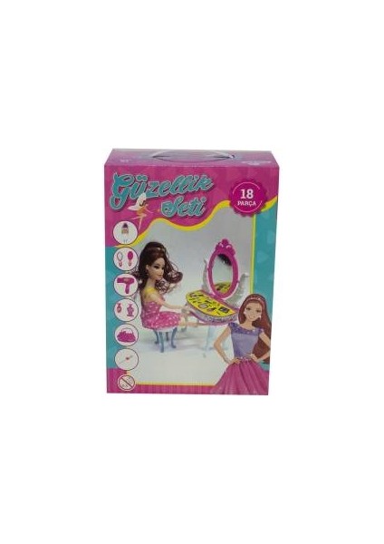 Oyuncak Güzellik Seti Bebekli Prenses 9 Parça