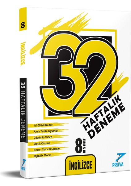 8. Sınıf 32 Haftalık Deneme Seti Türkçe – T.C. İnkılap Tarihi ve Atatürkçülük - İngilizce - Din Kültürü ve Ahlak Bilgisi modelleri