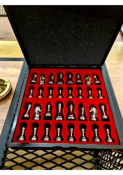 Kişiye Özel Ahşap Lüks Satranç Takımı, Figürlü Satranç Takımı, Metal Satranç, Kutulu Satranç Takımı