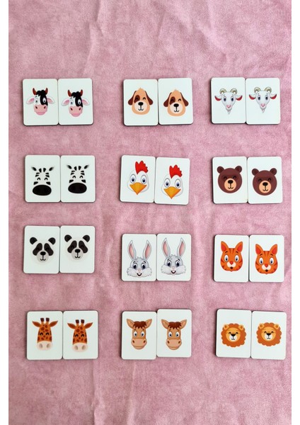 Ahşap Hayvanlar Eşleştirme Oyunu, Zeka Kartları, Çocuklar İçin Eğitim Materyali fırsatları