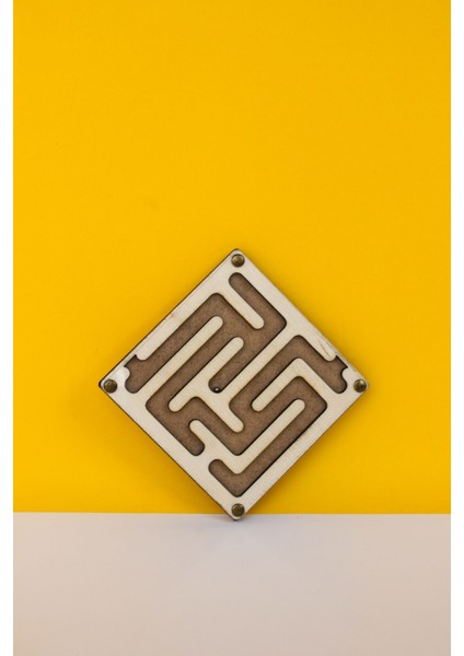 Doğal Ahşap Labirent Oyunu, Eğitici ve Renkli, 2+ Yaş Uygun, Paket İçeriği: 1 adet modelleri