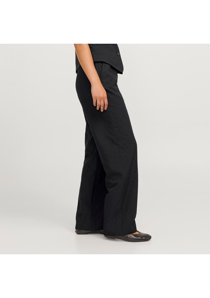 Kadın Taş Işlemeli Yüksek Bel Pantolon - Lora fırsatları