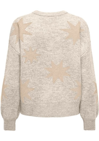 Onlrosıe Ls O-Neck Glıtter Knt Kadın Mavi Kazak - 15328250 fiyatları