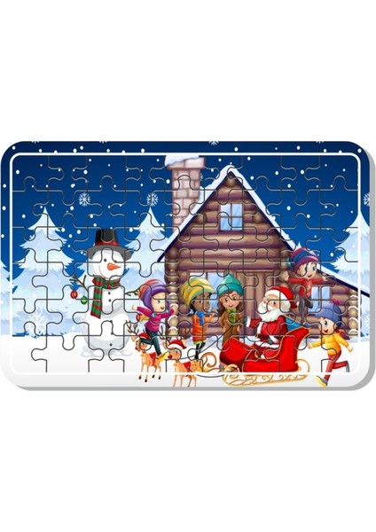 Araba ve Taşıtlar, Lunapark, Yeniyıl Kardan Adam, Sevimli Hayvanlar Ahşap Puzzle Set