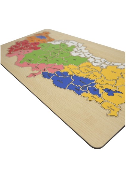 Ahşap Türkiye Haritası Puzzle Yapboz